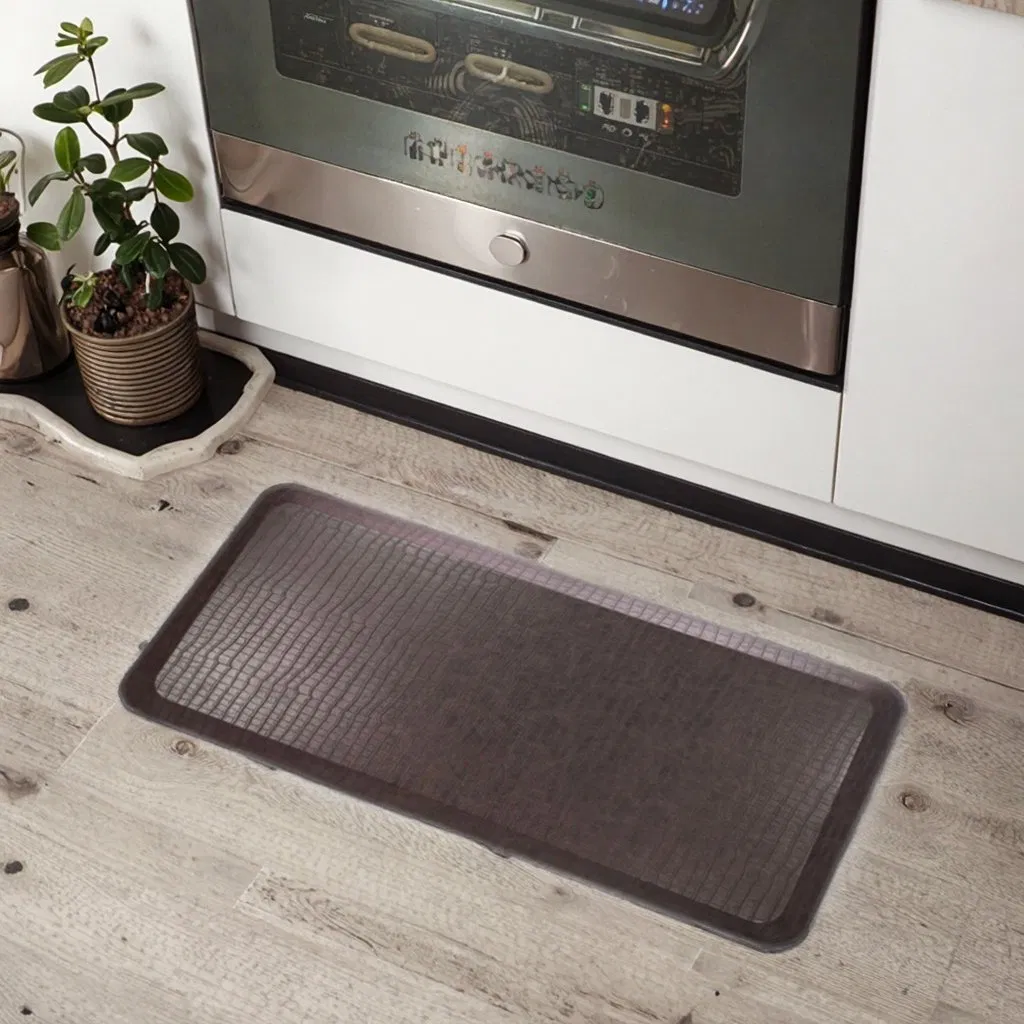 Ergonomic Multi-Purpose Non-Slip Standing Support Pad 21mm Thick PVC Kitchen Anti-Fatigue Mat