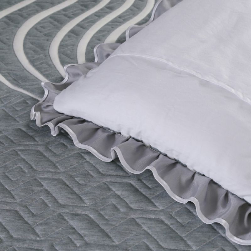 ODM/OEM Home Hotel Textile Knitted Cotton Jacquard Bed Cover Three-Piece Bedding Set Pure Cotton Quilted Bedspread