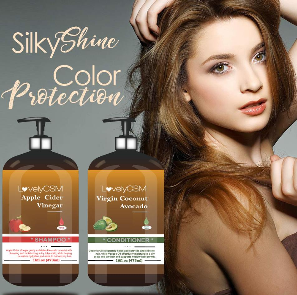 Online Wholesale and Retail Repairing Biotin Herbal Anti Hair Loss Lice Shampoo Apple Cider Vinegar Avocado Coconut Conditioner Hair Growth Shampoo