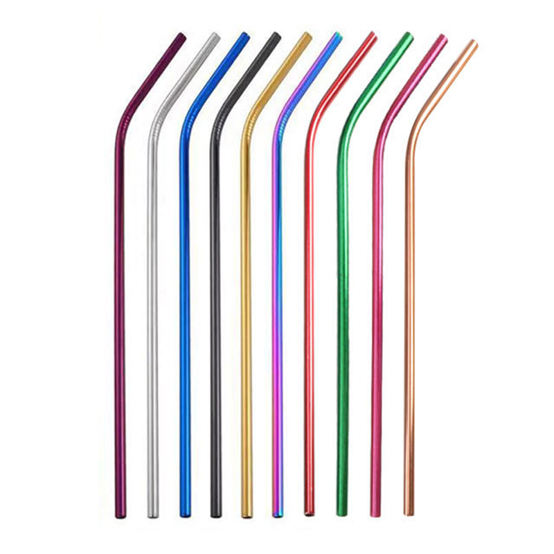 Factory Supply Food Grade Reusable Stainless Steel Metal Drinking Straws