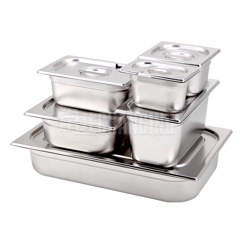 Hotel Anti-Jam Gastronorm Pan Stainless Steel Gn 1/1 Tray Catering Buffet Container