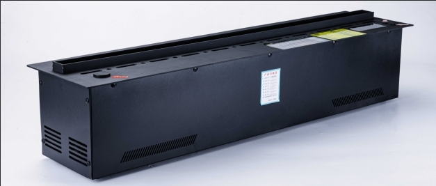 Modern Electric Fireplace with Authentic Log Burning Appearance