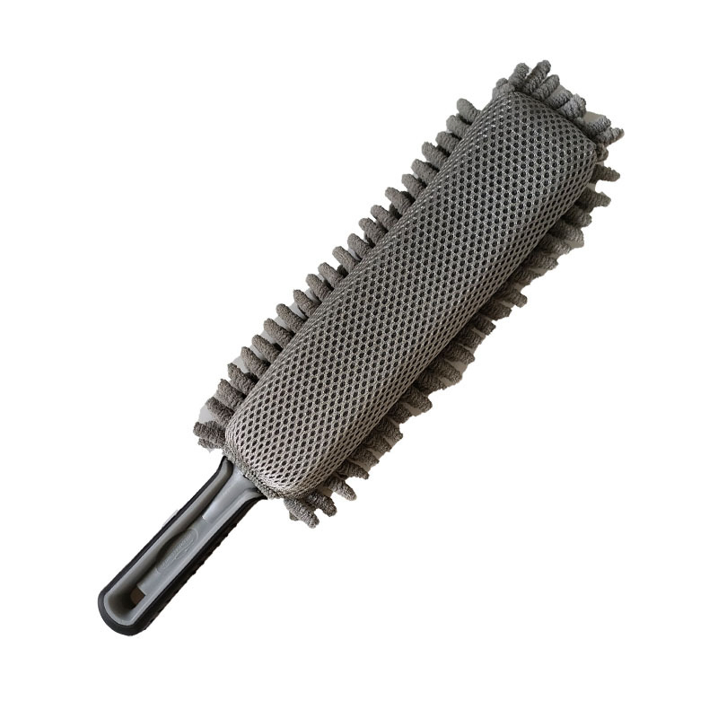 Retractable Chenille Car Washing Cleaning Dust Cleaner Microfiber Gap Duster with Sponge