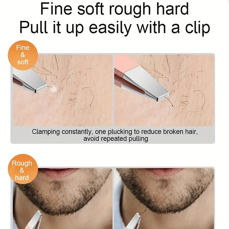 Precision Stainless Steel Cosmetic Makeup Beauty Tools Brow 4-Piece Eyebrow Tweezer Set