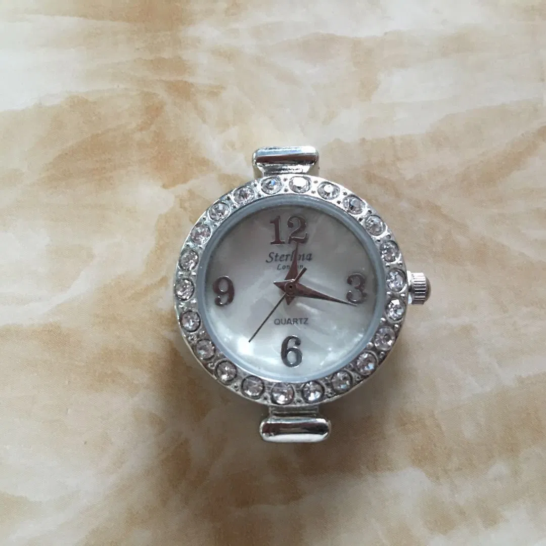 Watch Head for Jewelry Making Women's Pearl Chain Bracelet Watch Head DIY Quartz