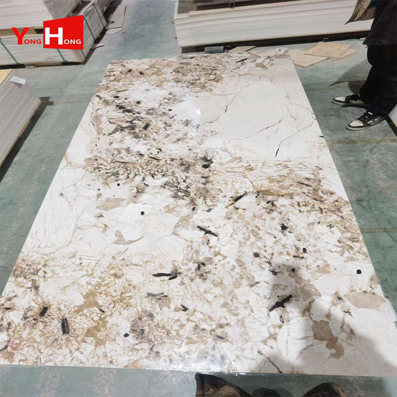 Cheap Price Decorative Material PVC/UV Wall Panel Charcoal Wallboard Marble Sheet