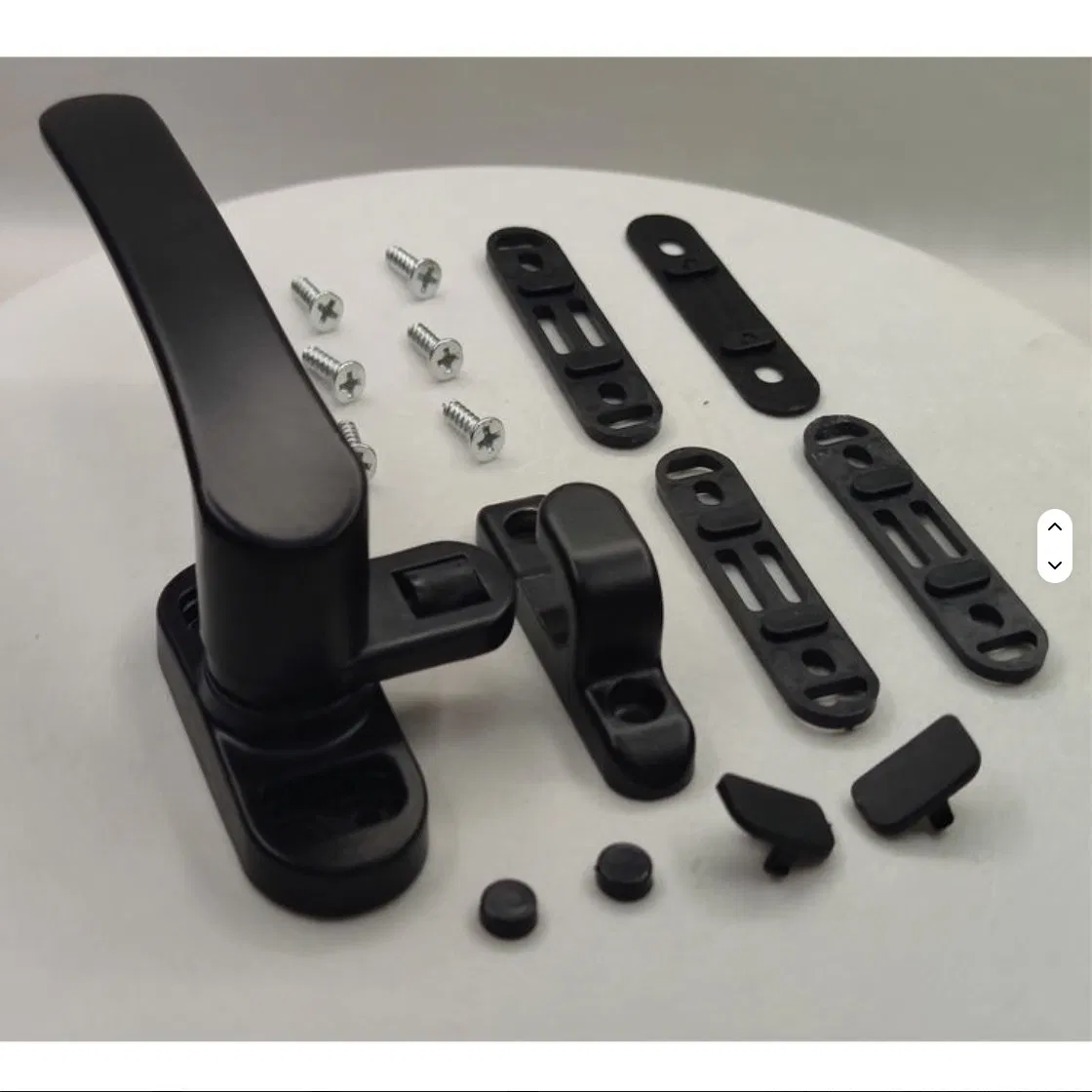 Modern Design High Quality Black Aluminium Window Camlock Flat Project Handle Factory