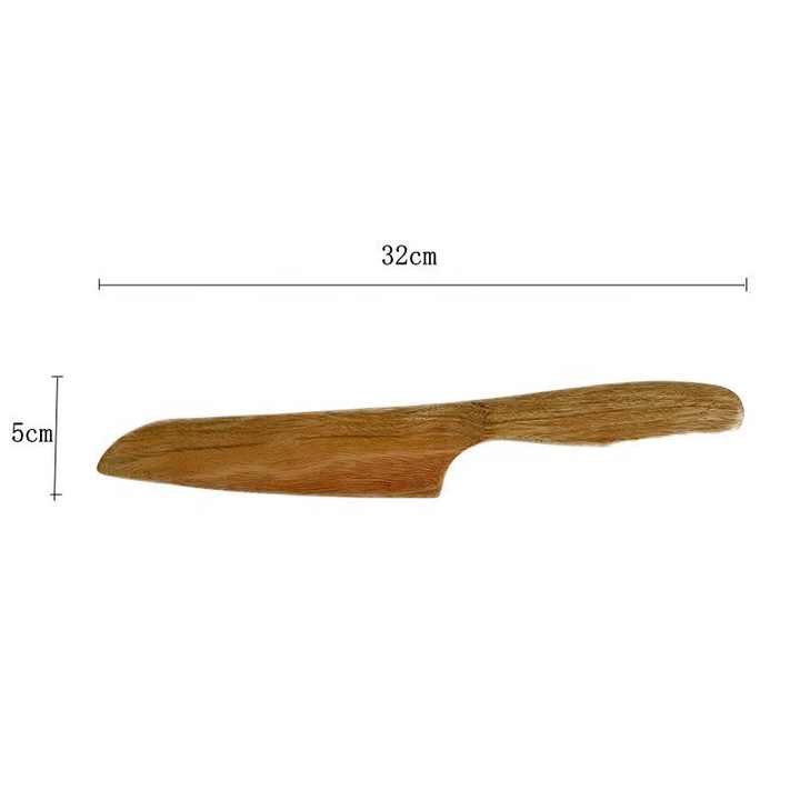 Western Cake Pizza Shovel Pastry Cream Wooden Knife Spatula Set
