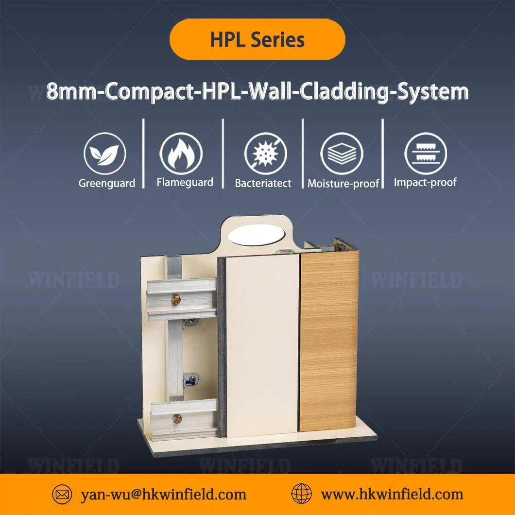 Fireproof Waterproof HPL Panel for Interior Wall Cladding
