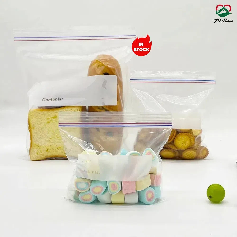 Manufacturer Inventory Food Grade Plastic Zipper Self Sealed Packaging Ziplock Bag