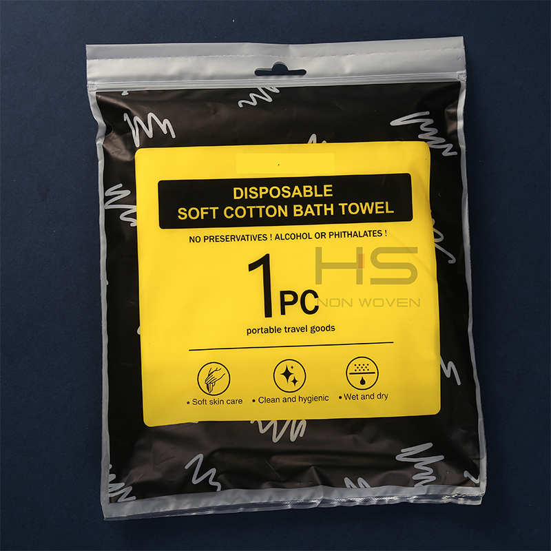 Disposable Spunlace Nonwoven Travel Bath Towel Dry Hair Towel