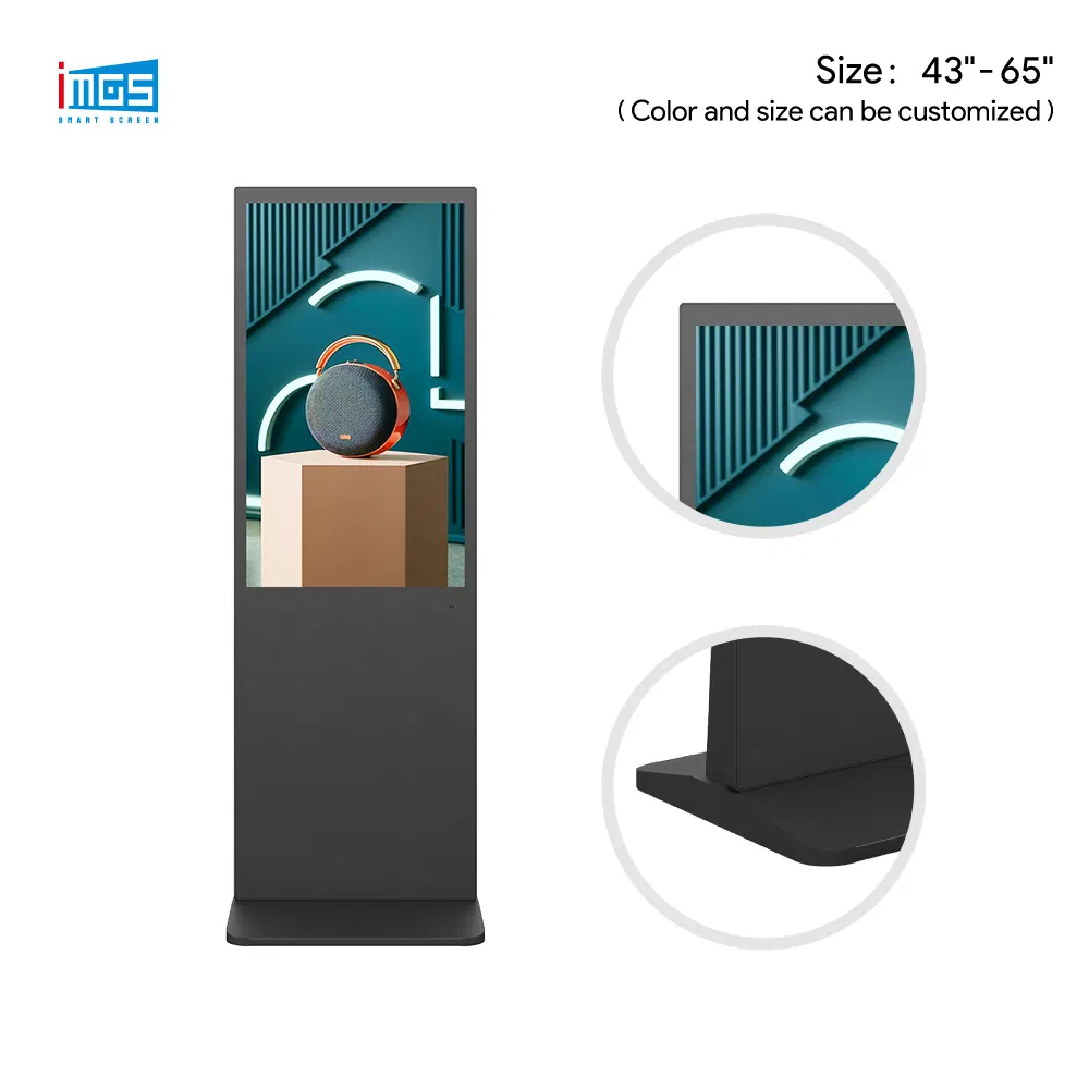 43-65 Inch Floor Standing Smart Touch Screen Digital Signage Monitor