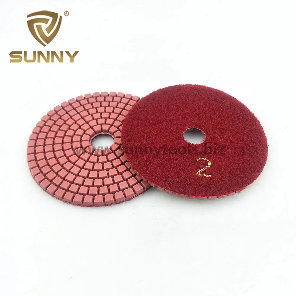 Wet Type 3 Step Diamond Polishing Pads for Marble and Granite