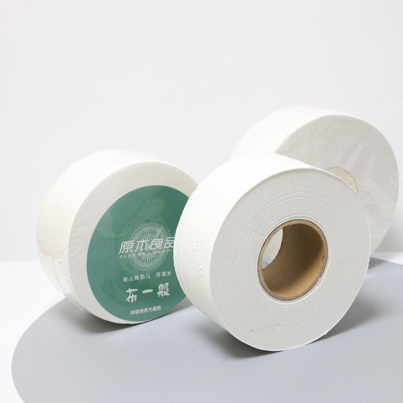 Premier 2/3 Ply Virgin Wood Bamboo Unscented Embossing Jumbo Roll Toilet Bath Tissue Paper with Core