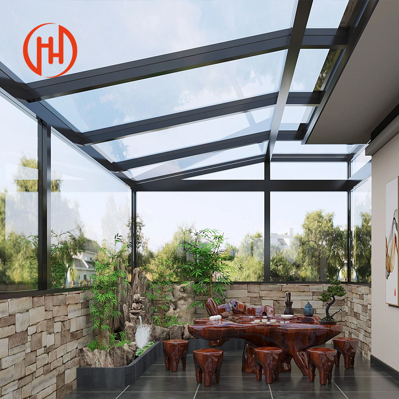 High Quality Sunrooms Glass Houses Veranda Sunroom Aluminum Alloy House of Glass