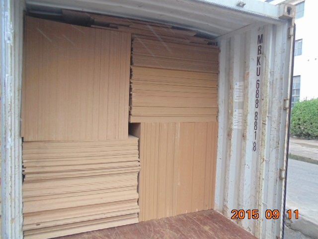 Wood Grain Melamine MDF with UV High Gross Surface