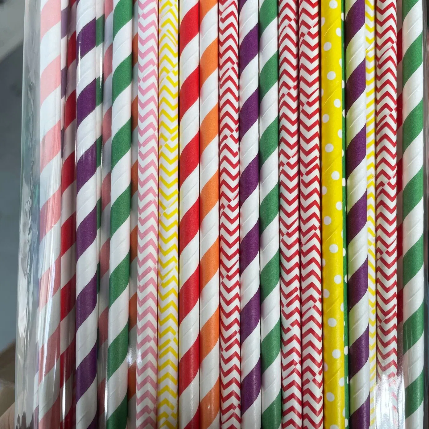 50-Piece Pack, 6*350mm, Mixed-Color Cotton Candy Paper Sticks, Educational Supplies for Kindergarten, Thickened, for Handicrafts and Craft Materials