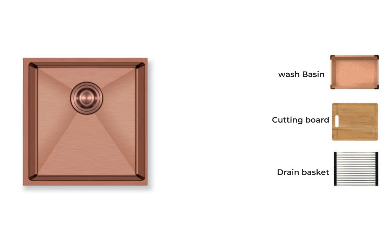 Factory Directly Sale Handmade Modern Stainless Steel Kitchen Sink Single Bowl