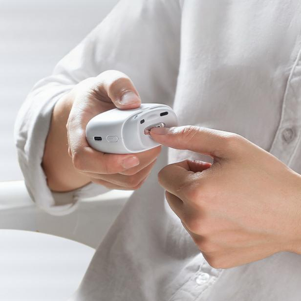 Seemagic Manufacturer 2 in 1 Cabinet Electric Nail Clippers Low Noise Baby Nail Files Nail Trimmer Cutting Polisher for Adult