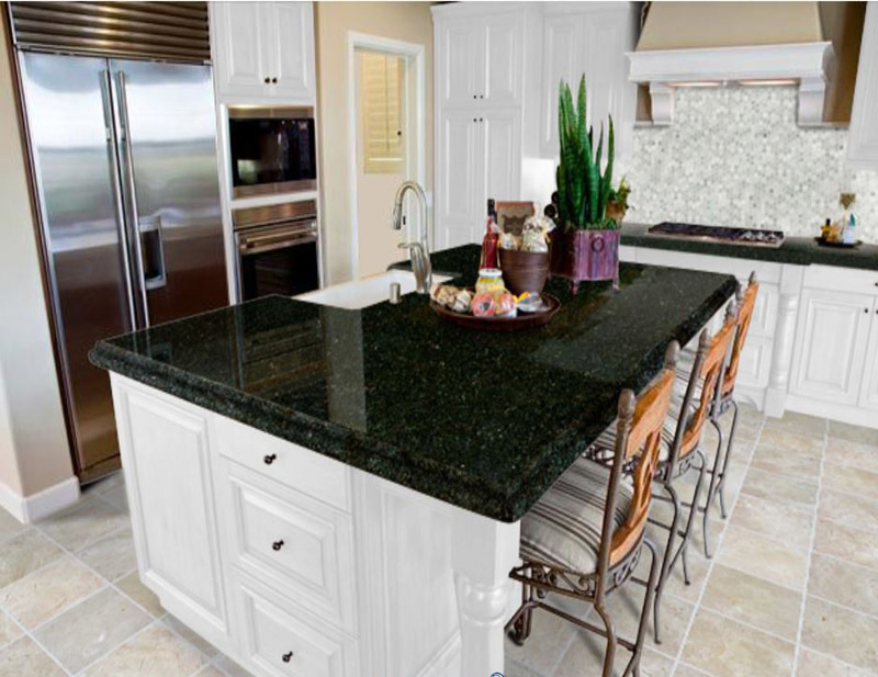 Green, Yellow, Gold Ubatuba Granite Kitchentops Countertops for Bathroom Vanity Tops