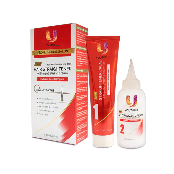 Herbals Hair Straightener with Neutralizer Cream - 200 Ml Straightens Curly