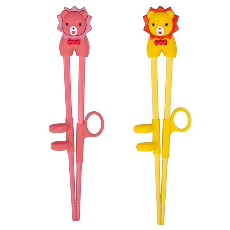 Hot Sale Food Grade Animel Pattern Baby Practice Silicone Chopsticks
