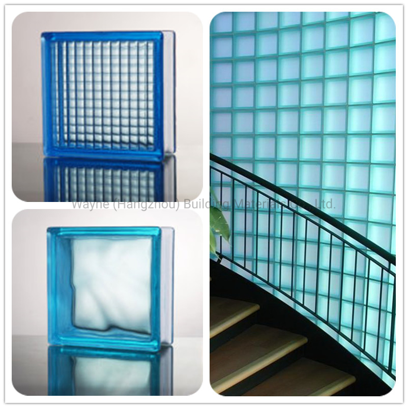 Red Color Decorative Glass Block for Partition Wall Bathroom Shower Screen From China Reliable Glass Supplier with 17 Years Experience