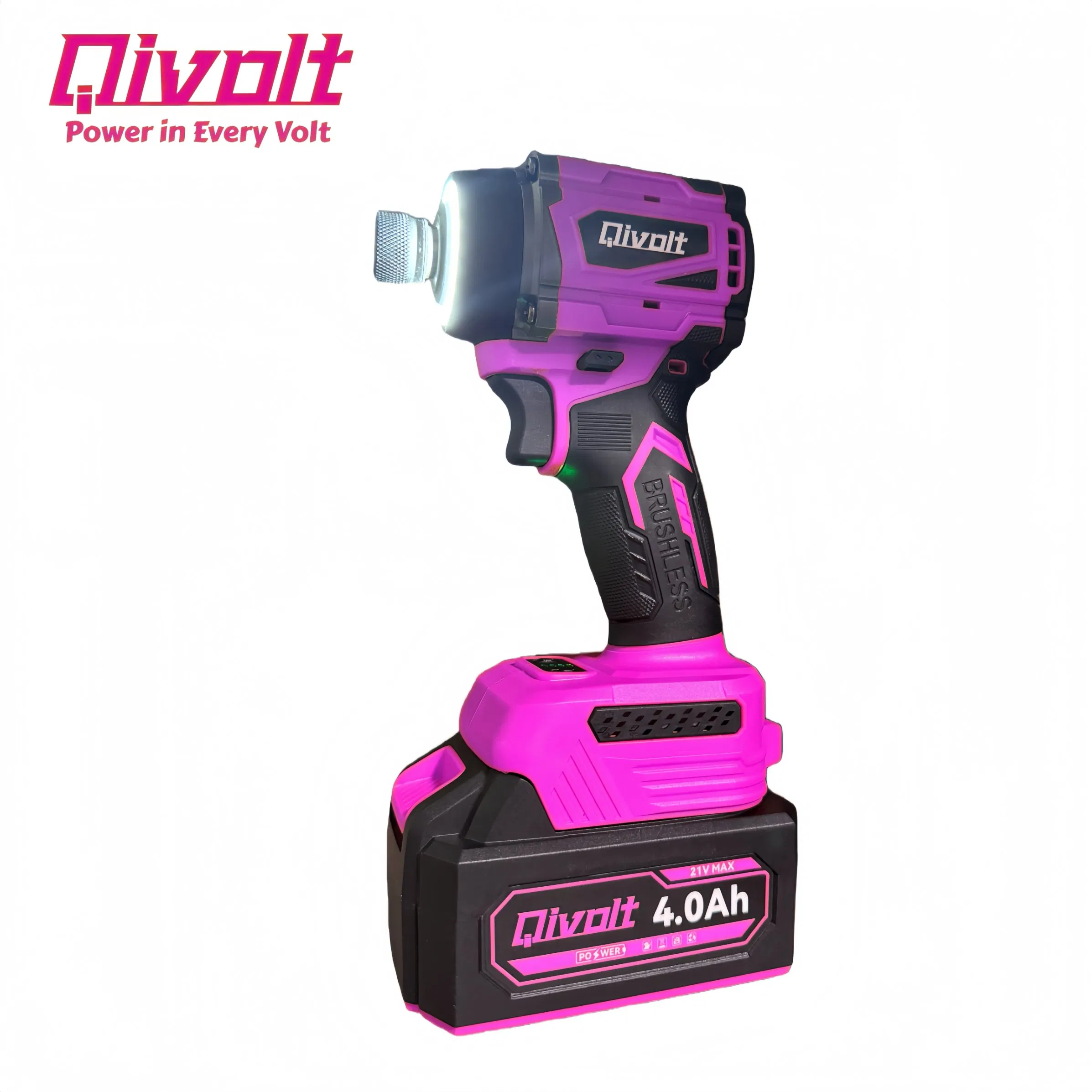 Беспроводной ударный шуруповерт 21В с подсветкой