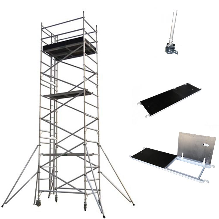 High Quality Mobile Scaffolding Tower Aluminum Scaffolding Platform for Building Stage Lighting Scaffolding Alumaluminium Scaffolding for Staircase