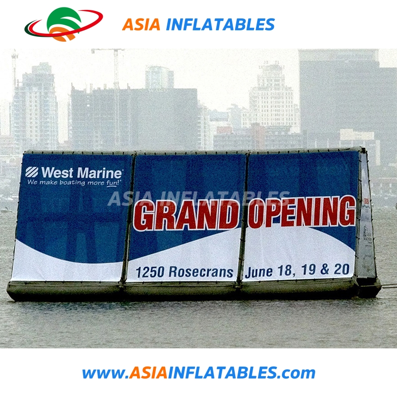 Inflatable Floating Water Billboard, Floating Inflatable Billboard for Adversing