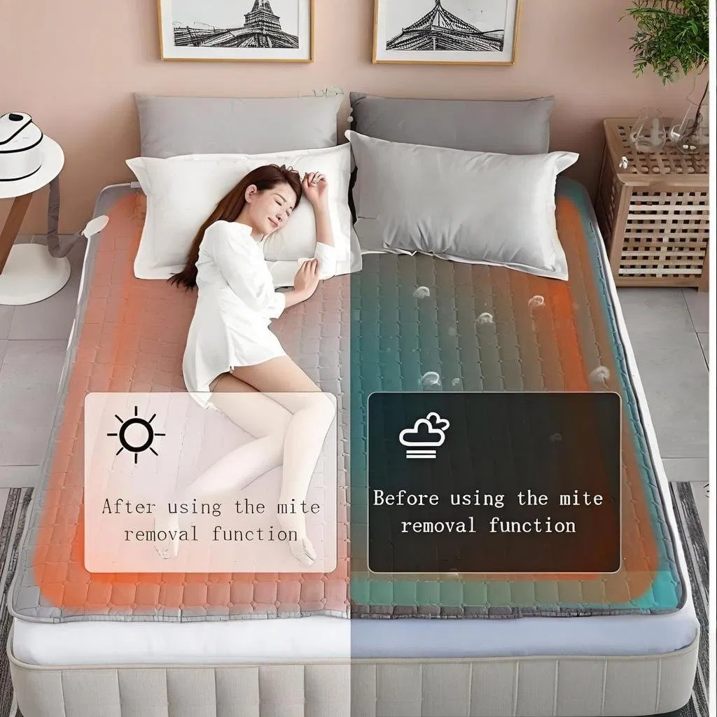 Ultimate Cozy Queen Size Electric Heating Blanket with Dual Control, Cozy Water Heated Mattress