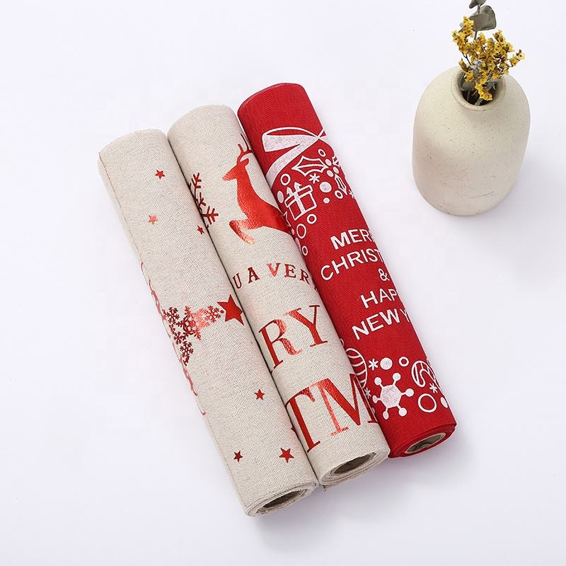 Customized Various Colors Hessian Table Runner Jute Table Runner for Wedding Decor