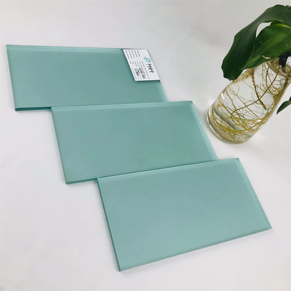4mm-12mm F Green No Handprint Anti Slip Acid Etched Frosted Glass (FG-TP)