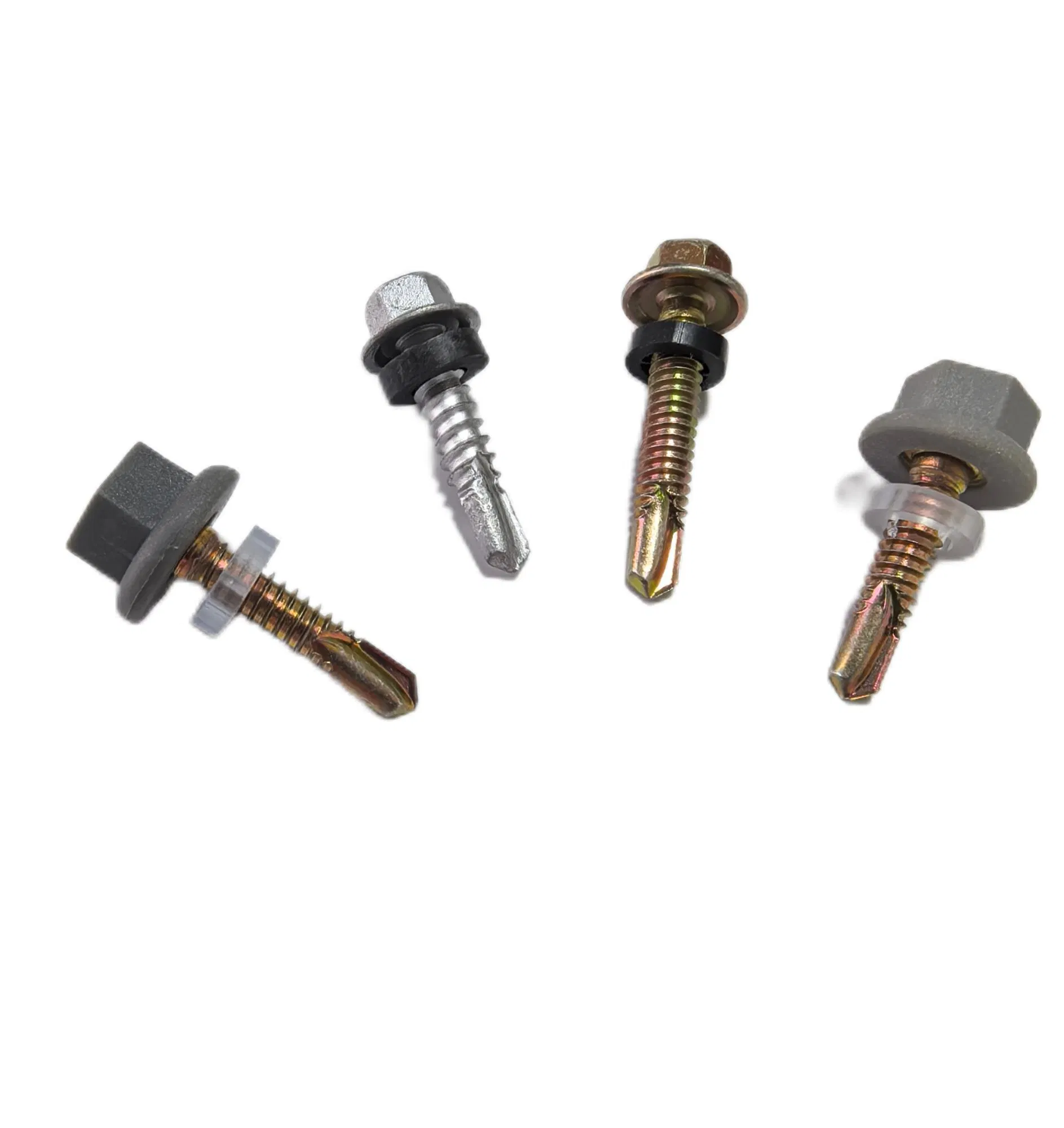 Nylon Hex Head Self-Drilling Screw/Nylon Self-Tapping Screw with Hex Head/Plastic Hex Washer Head Self-Drilling Screw