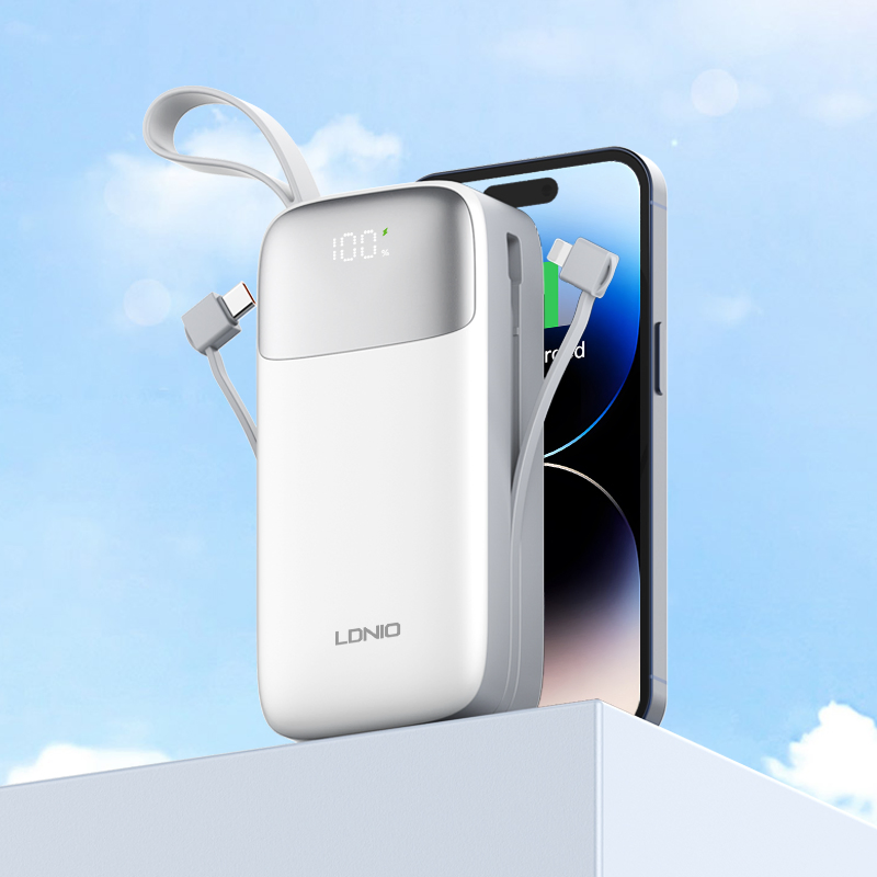 Ldnio Pq30 Portable Power Bank 30000mAh with Lightning and USB-C Portable Power Bank