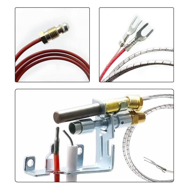 Gas Log Ods Pilot Assembly with Thermostat Control System
