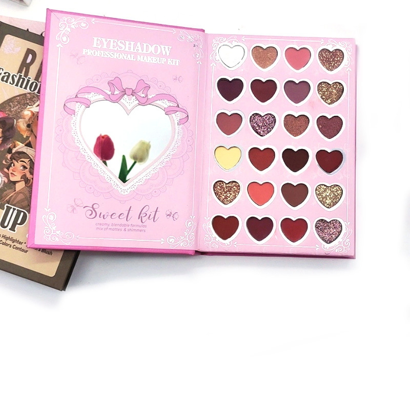Glitter Metallic Eyeshadow Palette for Beginners Cosmetic Makeup with Easy to Apply
