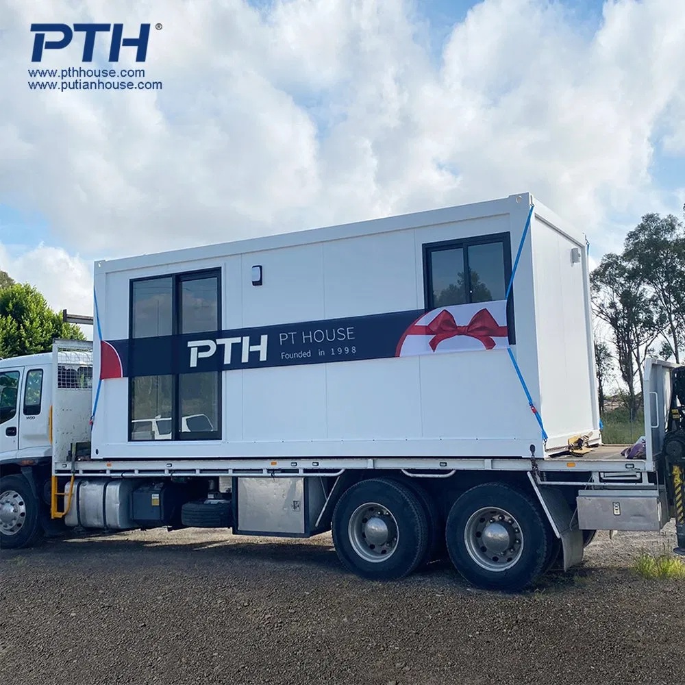 Glass Wall Luxury Modern Living House Prefabricated Flatpack 20 FT Modular Hotel Sandwich Panel Office Container Home Container House Modular Office Classroom