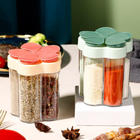 5 in 1 Plastic Spices Shaker Reusable Plastic Spice Jar with Flip Lid Spice Box with Flip Lid