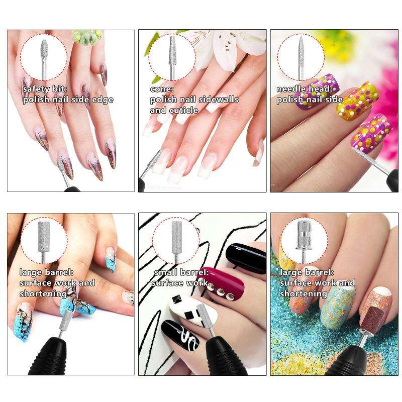 25000rpm Professional Nail Drill Electric Machine Manicure Art File False Pedicure Set