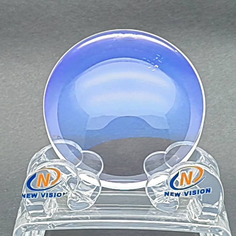 Semi Finished 1.74 Single Vision Blue Cutting Ar Blue Optical Eyewear Lens