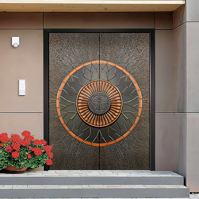 Premium Fireproof Wooden Entrance Doors for Energy Efficiency