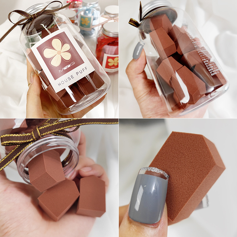 Wholesale 12PCS One Bottle Powder Puff Egg Sponge Cosmetic Puff Make up Foundation Makeup Sponge