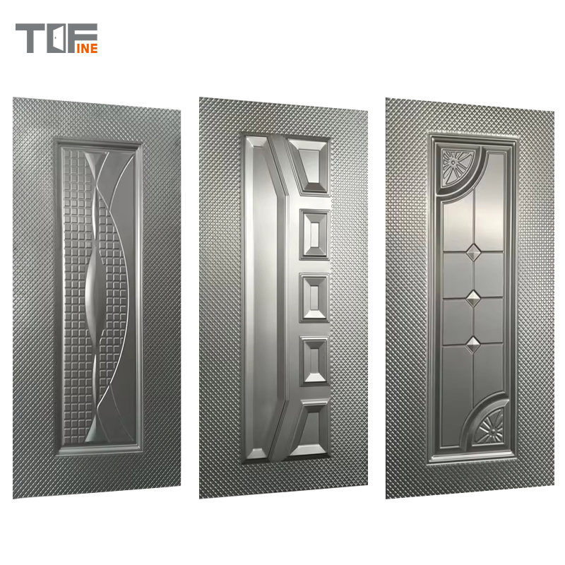China Factory Wholesale Steel Door Skin Stamped Embossed Steel Sheet