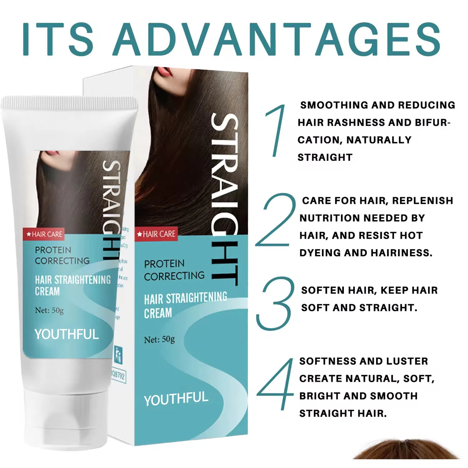 Keratin Protein Hair Treatment Long-Lasting Hair Straightening Cream