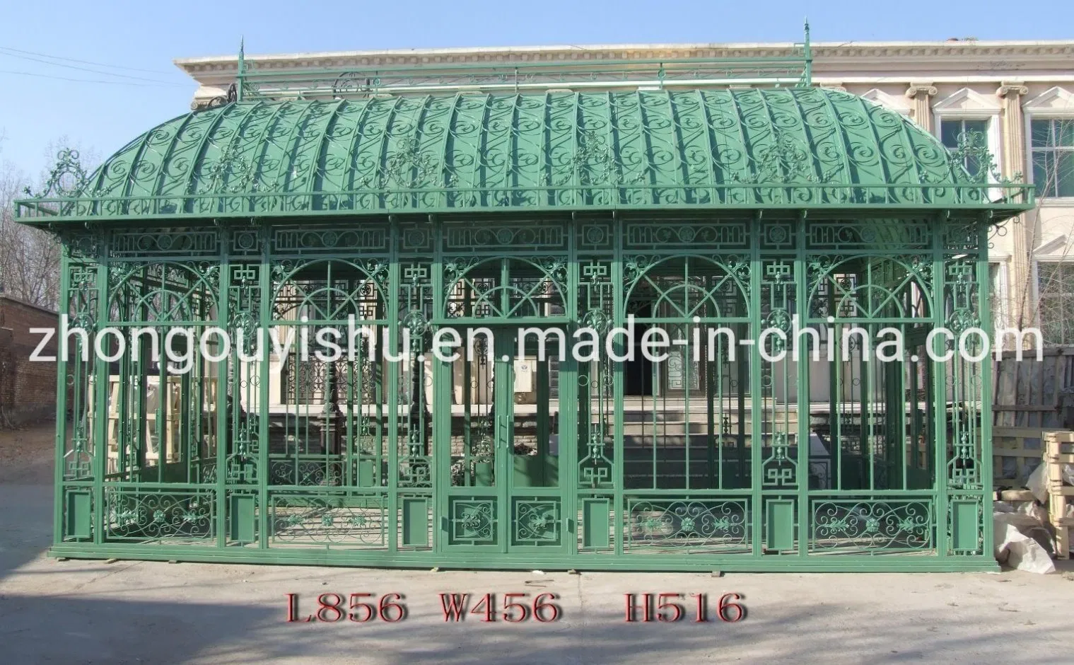 Customization Garden Decoration Iron Gazebo Greenhouse Victorian Conservatory