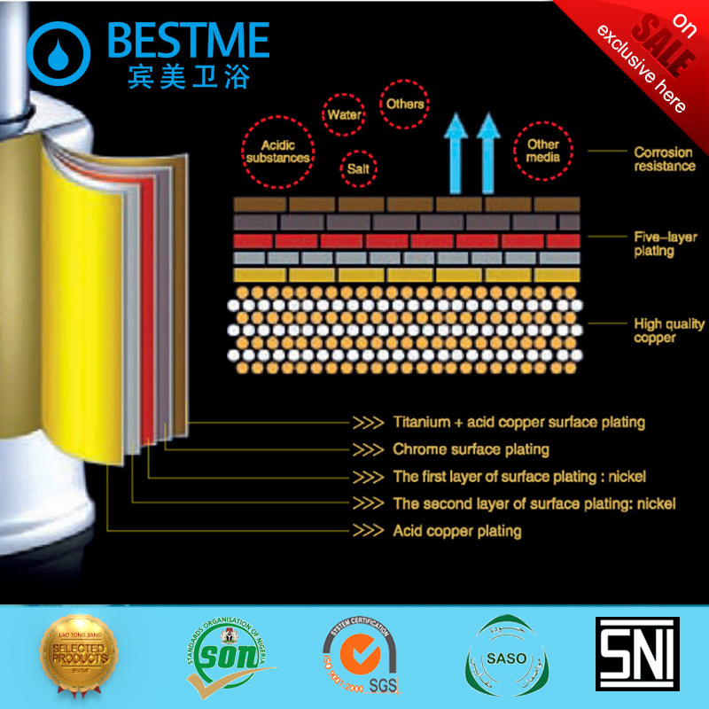 Chinese Deck Mounted Single Cold Kitchen Faucet Tap (BF-A109)