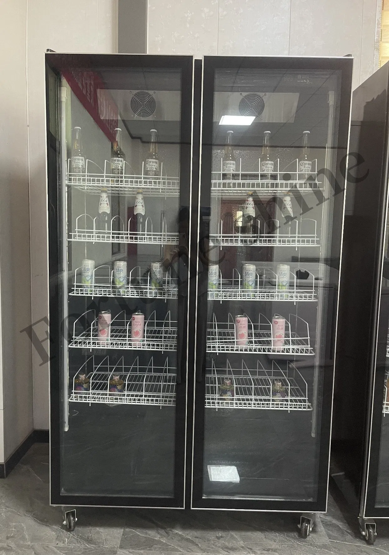 Energy-Efficient Wine and Beverage Display Refrigerator Cabinets for Supermarkets Homes and Commercial