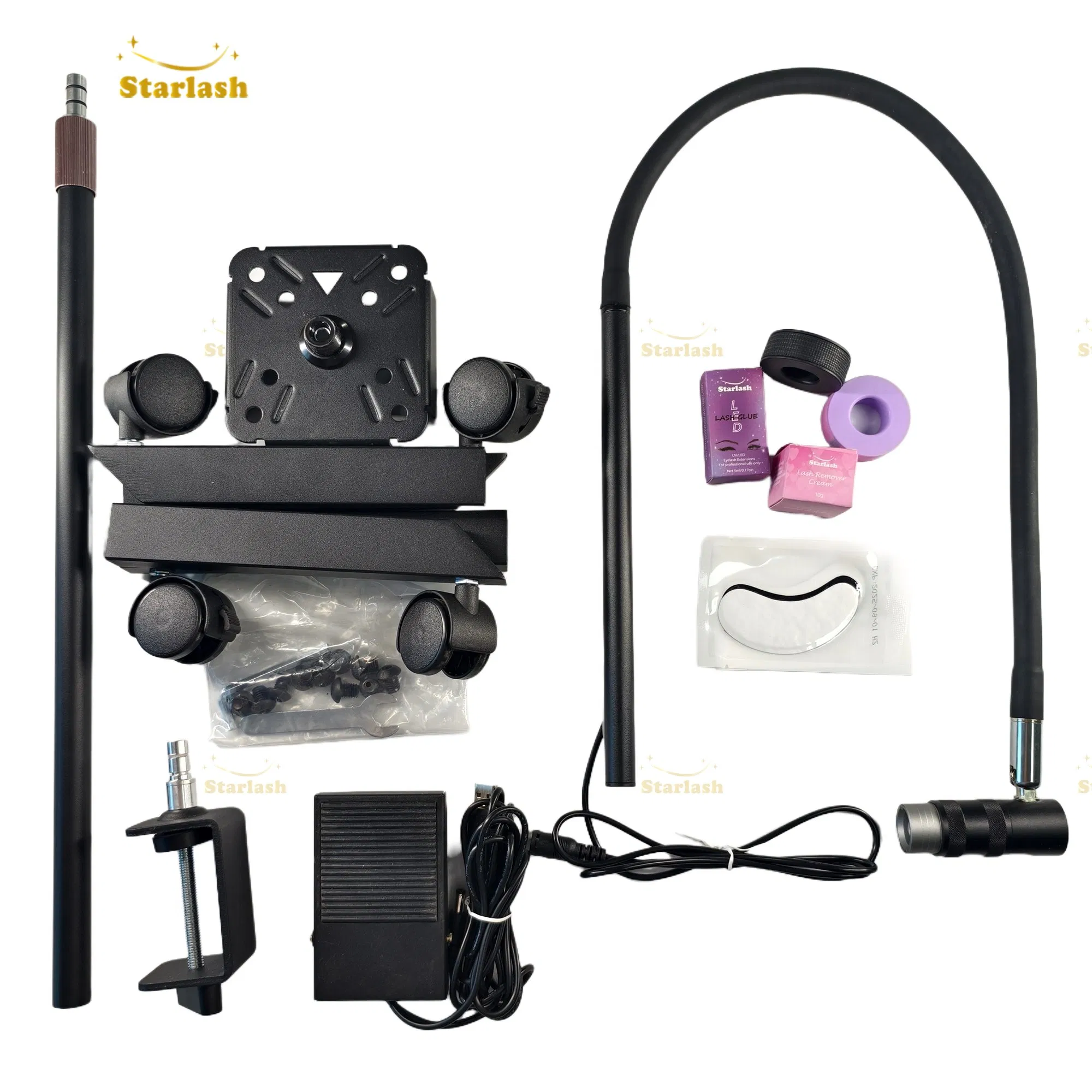 New LED Eyelash Extension System UV Lash Glue Lamp Black Eyepad Tapes