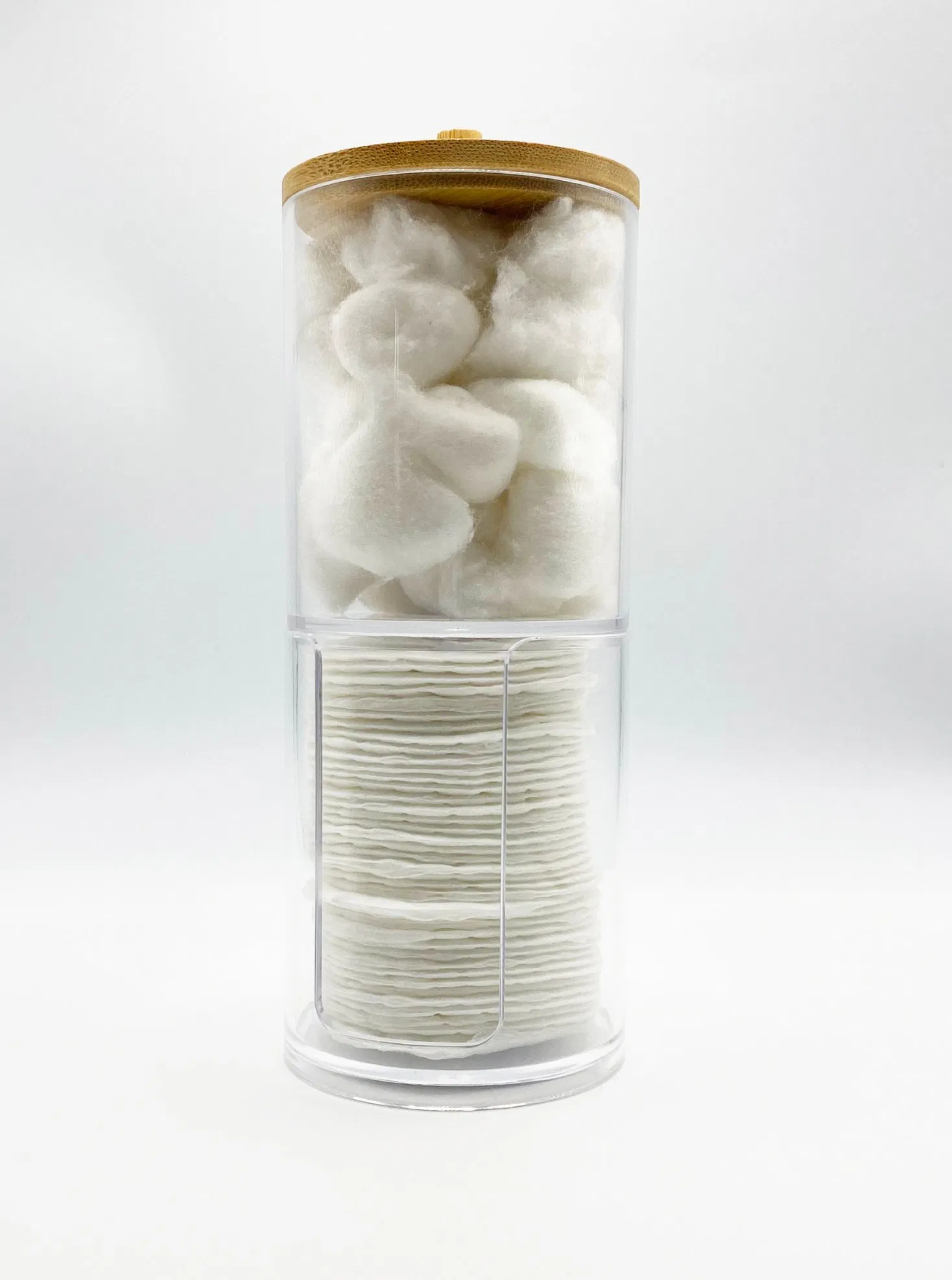 Promotional Gift Makeup 2 in 1 Q-Tip and Cotton Pad Jar Kit